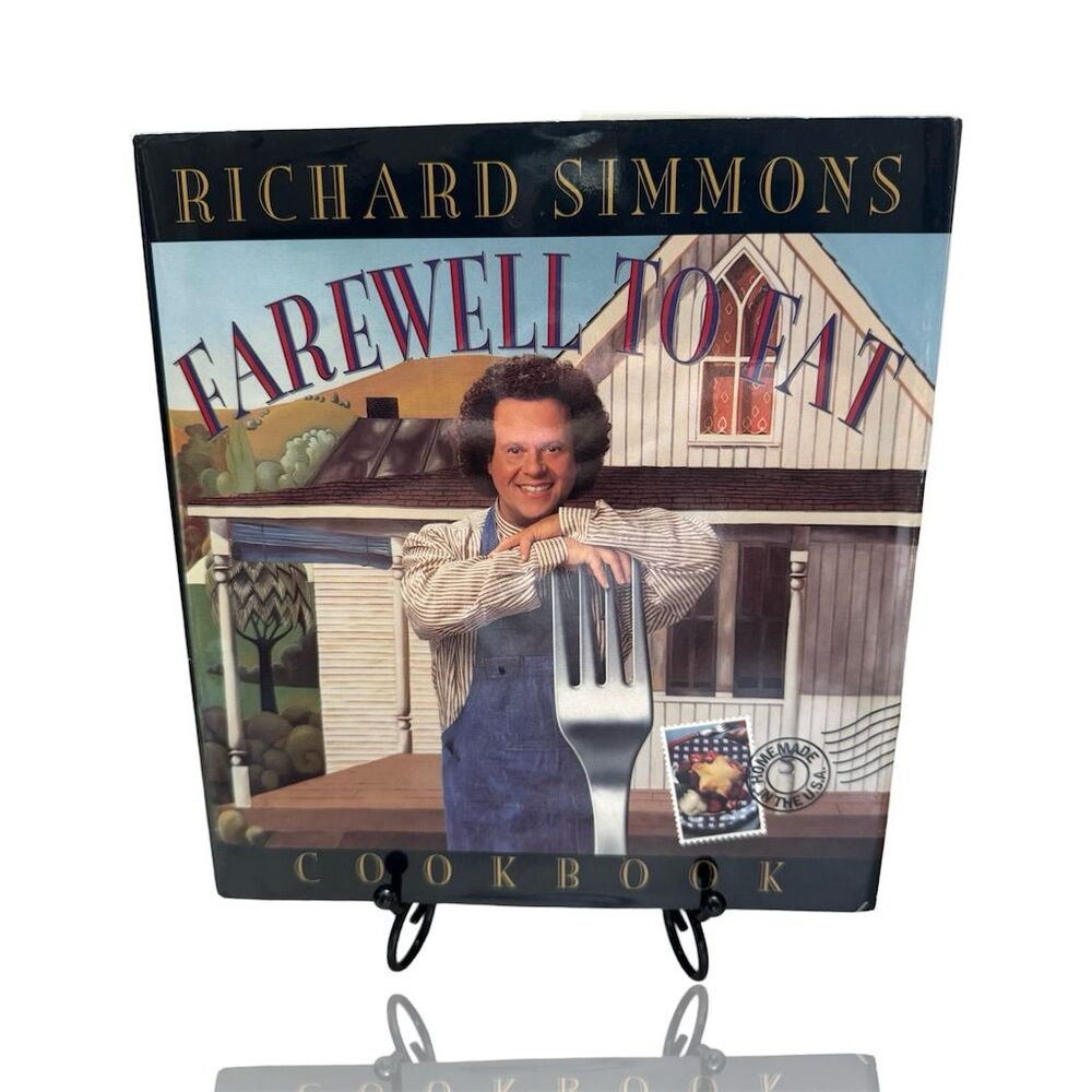 Richard Simmons Farewell to Fat Cookbook Hardcover & Dust Jacket 1996 Like New